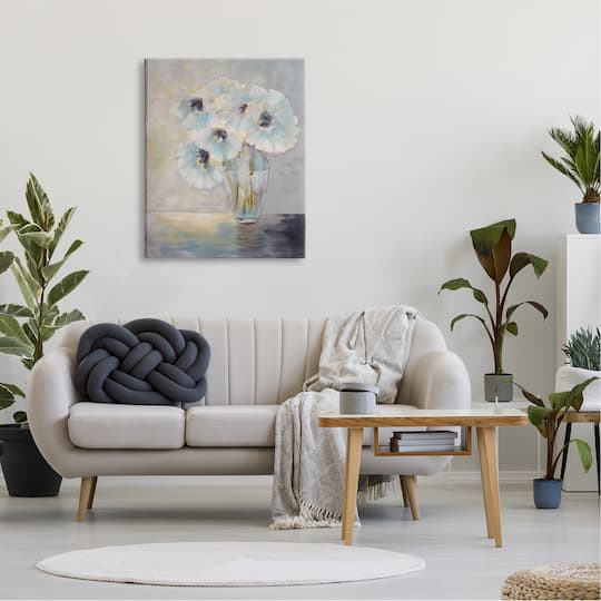Stupell Industries Delicate White Flower Bouquet Still Life Canvas Wall Art